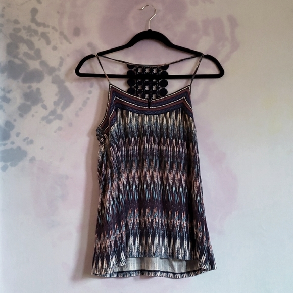 Cute Tank Top, fun Colours, detailed back, size XS, Warehouse One - Picture 1 of 5